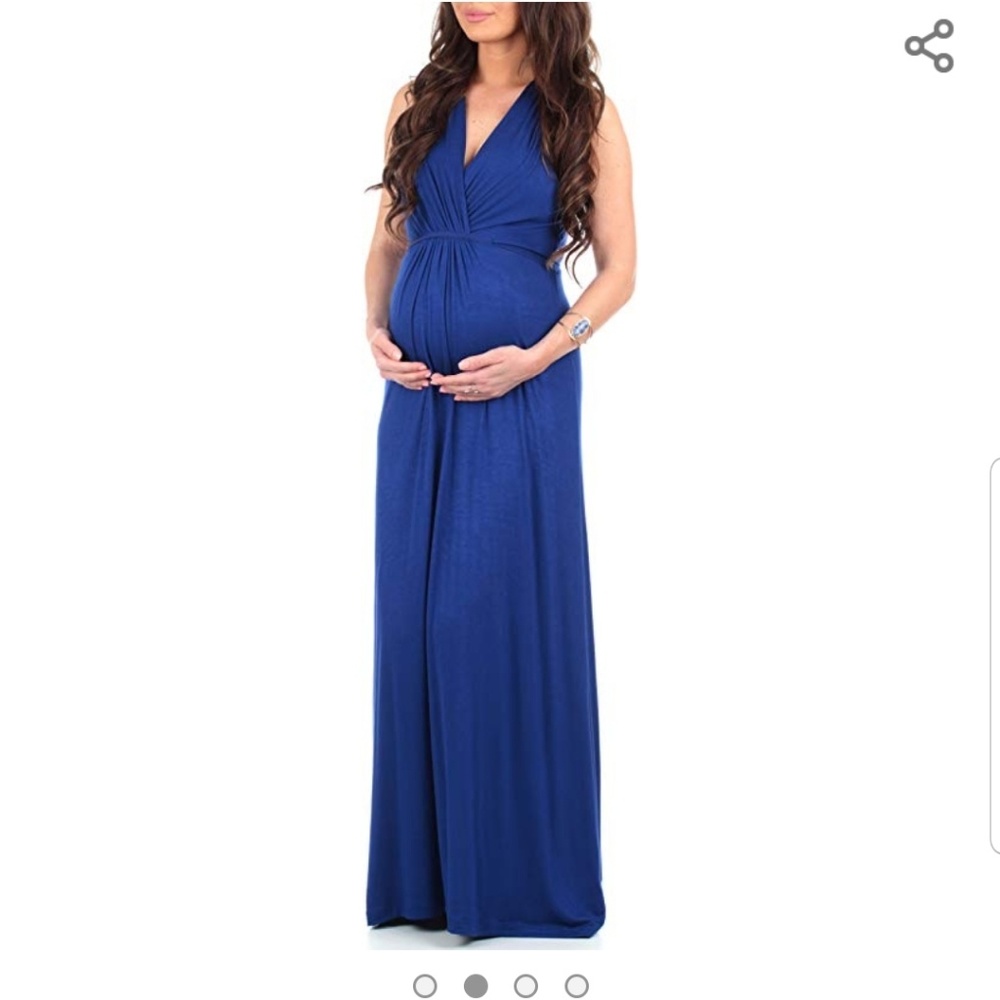 EGGPLANT Maternity Dress
